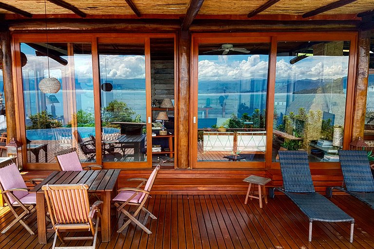 Sao100 - Élégante villa avec vue sur la mer à Ilhabela