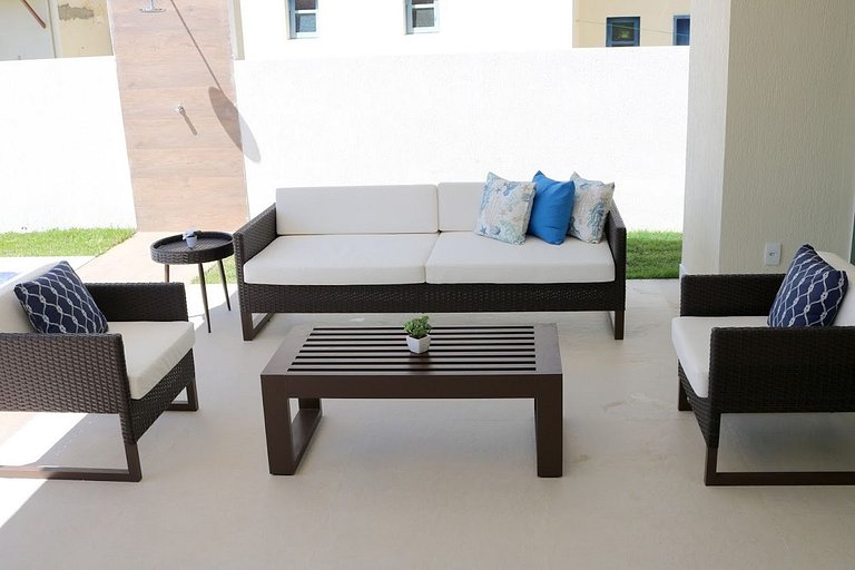 Bah441 - Villa en copropriété de deux étages à Guarajuba