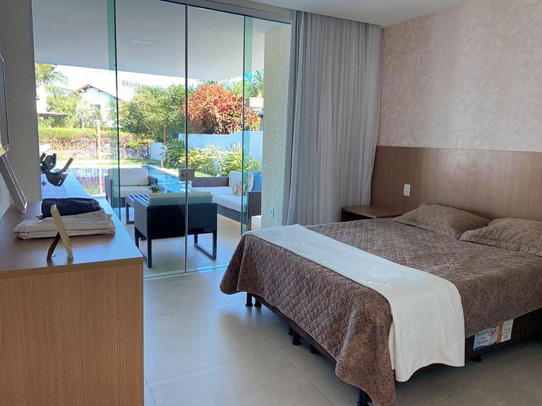 Bah441 - Villa en copropriété de deux étages à Guarajuba