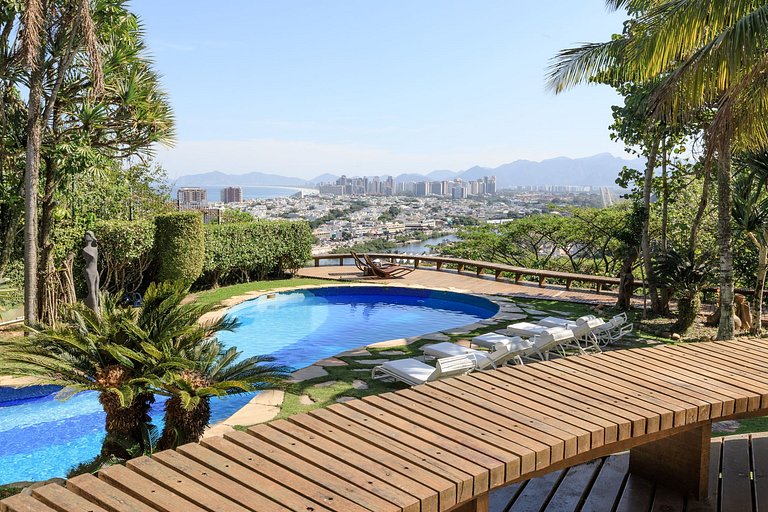 Rio591 - Villa no Joá de 5 suítes e vista da Barra da Tijuca