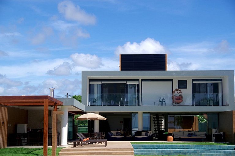 Bah442 - Super casa frente mar Guarajuba