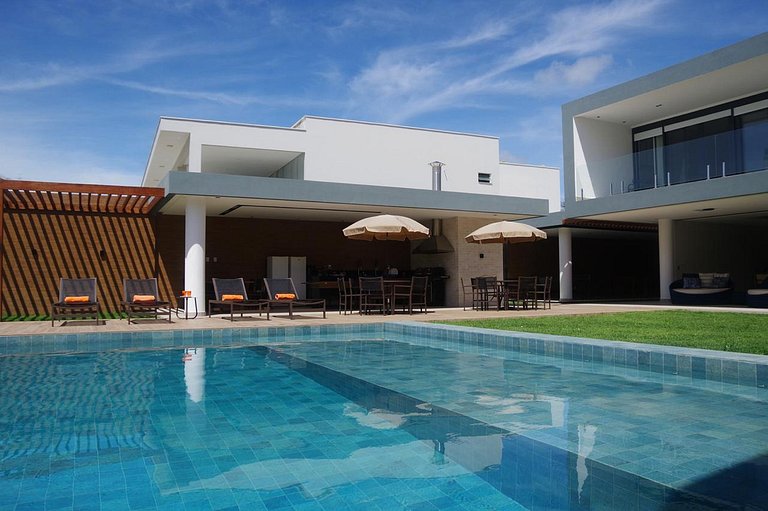 Bah442 - Super casa frente mar Guarajuba