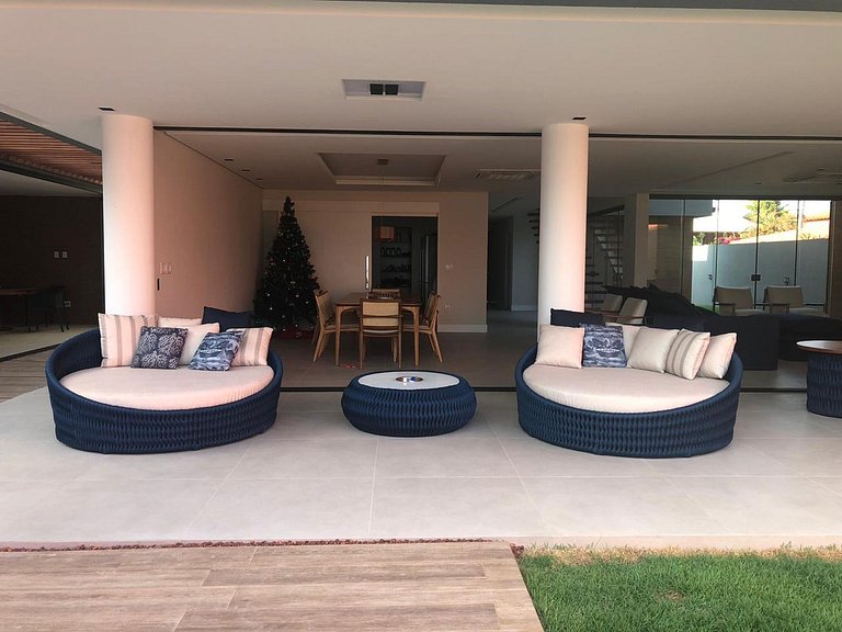 Bah442 - Super casa frente mar Guarajuba