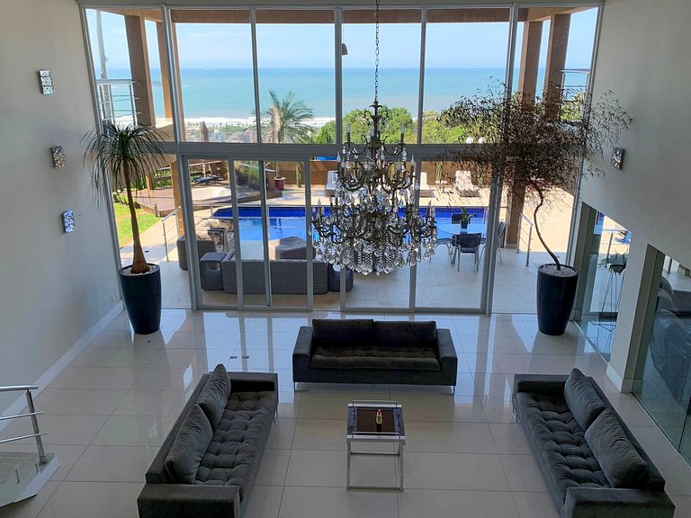 Gua004 - Manoir avec vue spectaculaire au sommet de Guarujá