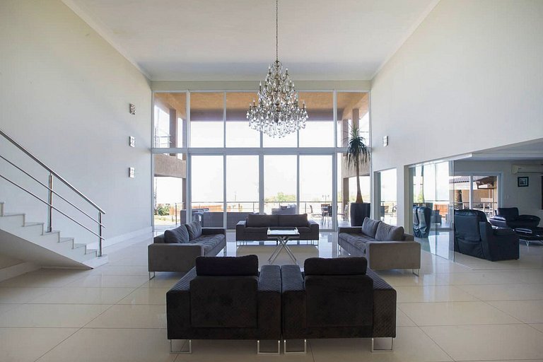 Gua004 - Manoir avec vue spectaculaire au sommet de Guarujá