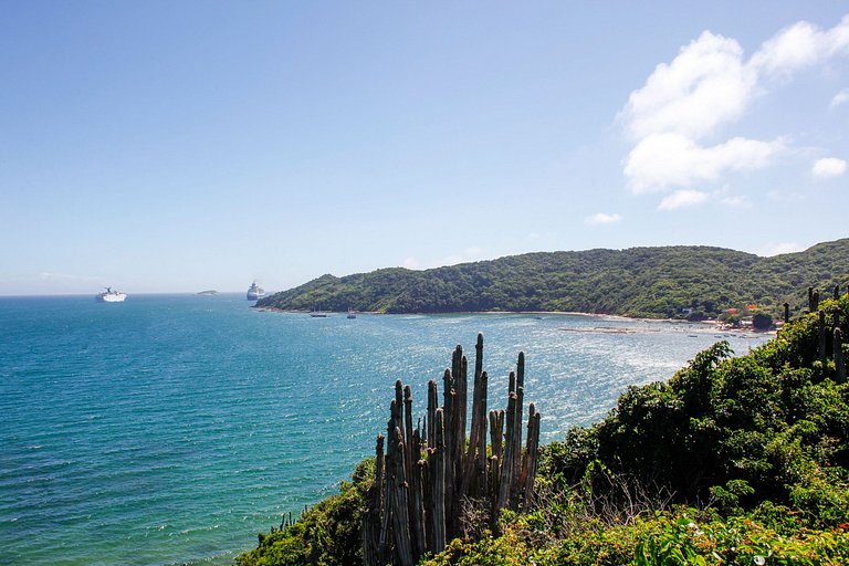 Casa, Búzios, 6 suítes, Praia da Tartaruga, Mar