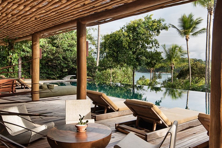 Bah172 - Villa à beira-mar imersa na natureza em Itacaré