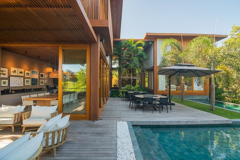 Bah412 - Espetacular villa de 5 suítes em Praia do Forte