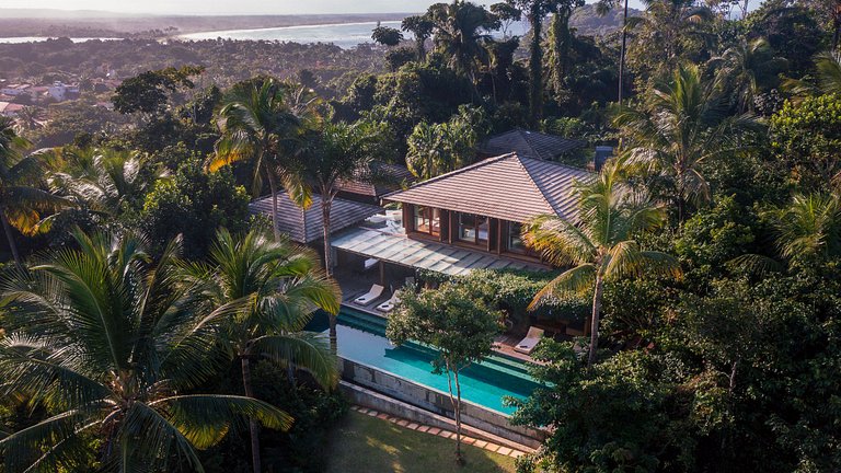 Bah172 - Villa à beira-mar imersa na natureza em Itacaré