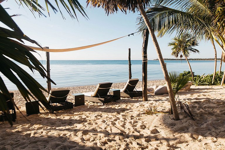 Tul047 - Fantástica casa de praia de 4 suítes em Tulum