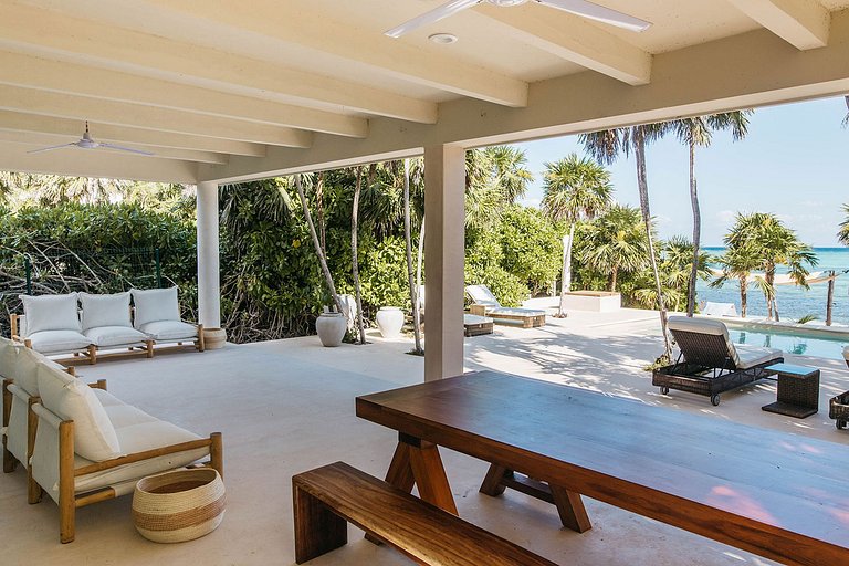 Tul047 - Fantastique villa de plage de 4 chambres à Tulum