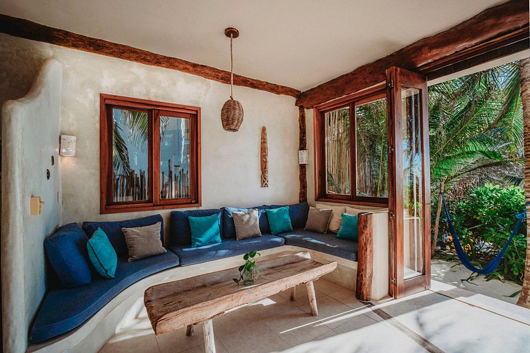 Tul044 - Magnifique villa en bord de plage à Tulum, Méxique