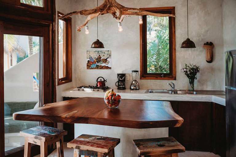 Tul044 - Linda villa pé na areia em Tulum, Mexico