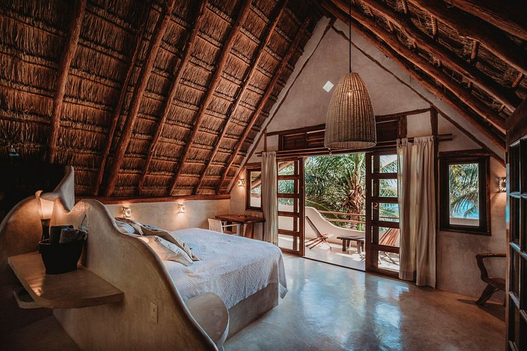 Tul044 - Linda villa pé na areia em Tulum, Mexico