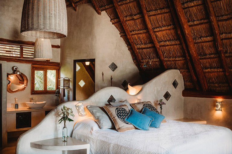 Tul044 - Magnifique villa en bord de plage à Tulum, Méxique