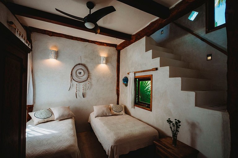 Tul044 - Linda villa al frente de la playa en Tulum