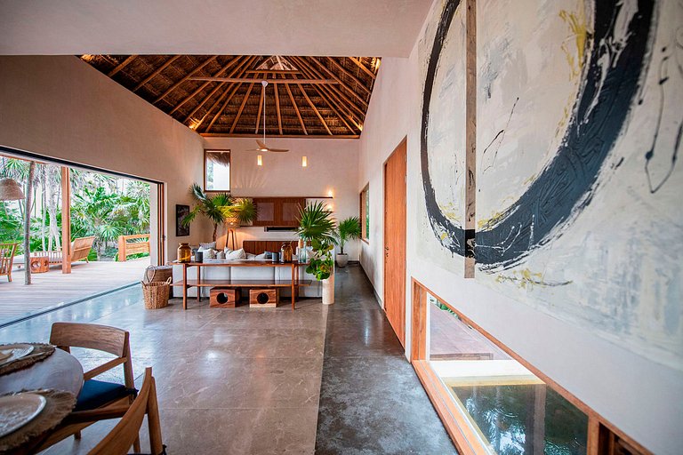 Tul046 - Preciosa villa frente al mar en Tulum, México