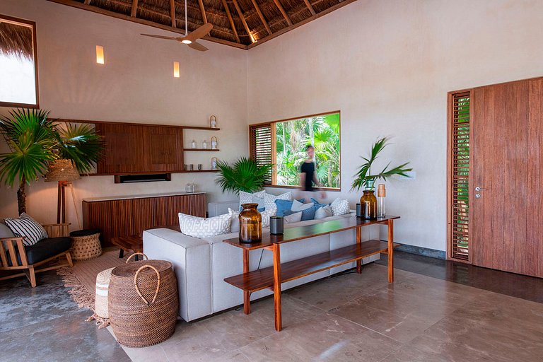 Tul046 - Preciosa villa frente al mar en Tulum, México