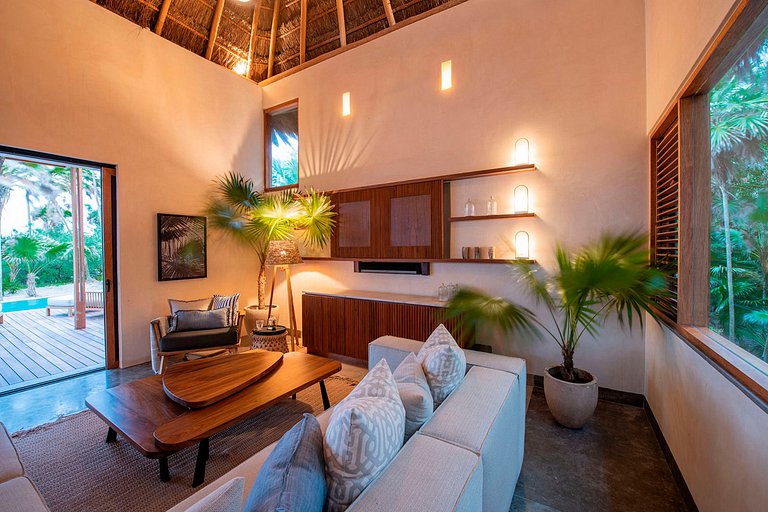 Tul046 - Preciosa villa frente al mar en Tulum, México