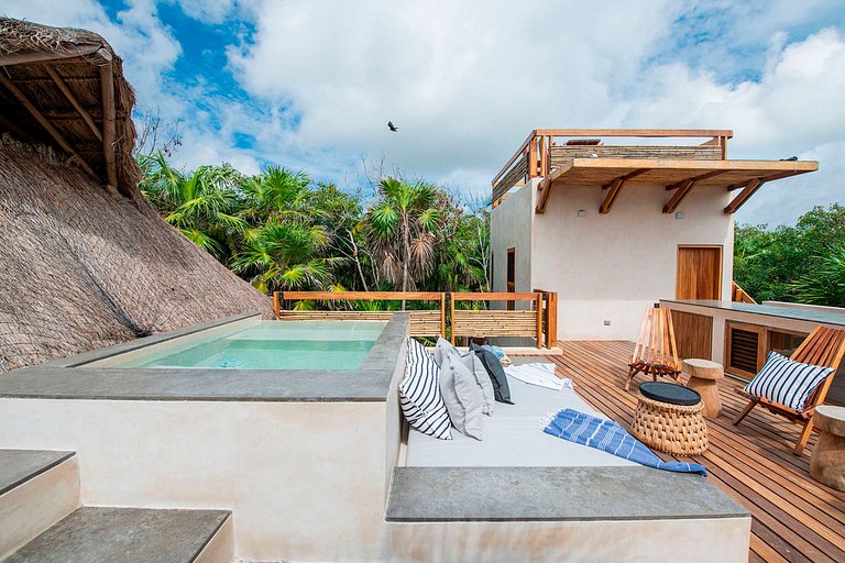 Tul046 - Preciosa villa frente al mar en Tulum, México