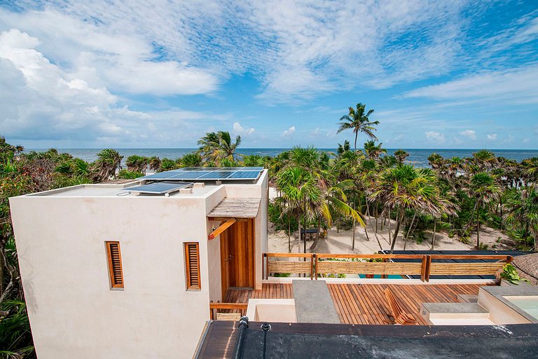 Tul046 - Magnifique villa en bord de mer à Tulum, Mexique