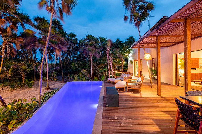 Tul046 - Preciosa villa à beira-mar em Tulum