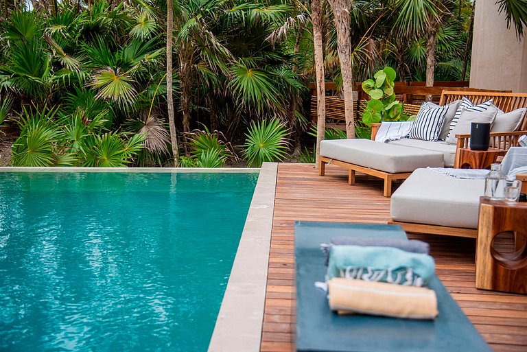 Tul046 - Magnifique villa en bord de mer à Tulum, Mexique