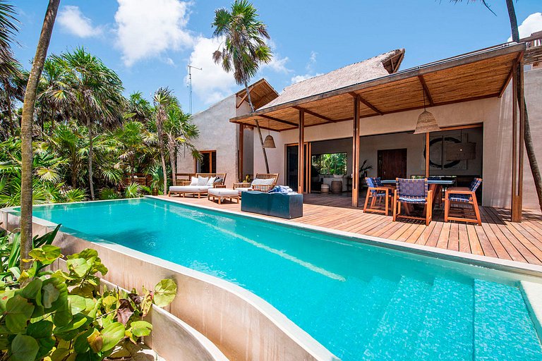 Tul046 - Preciosa villa à beira-mar em Tulum