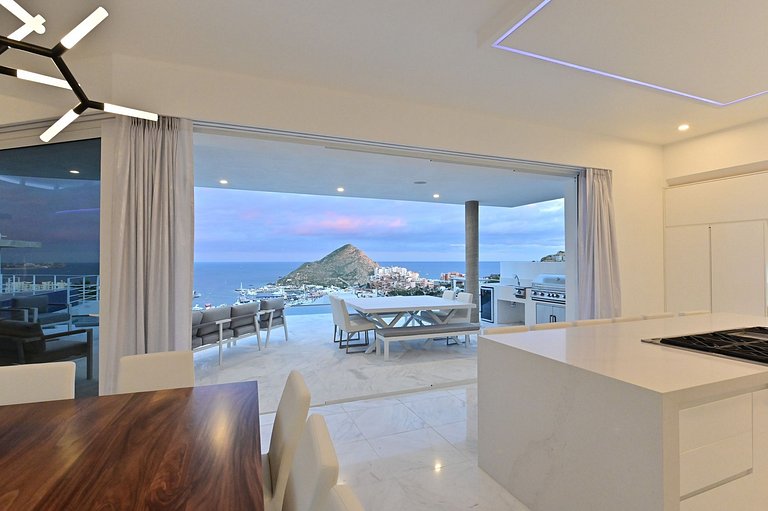 Cab030 - Villa de 9 suítes com vista do mar em Los Cabos