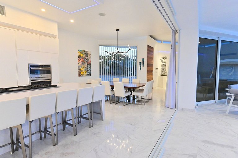 Cab030 - Villa de 9 suites avec vue sur la mer à Los Cabos