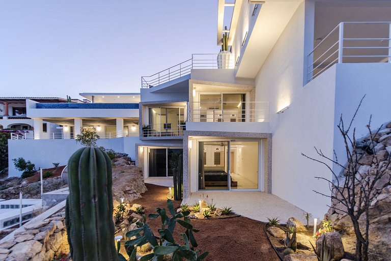 Cab030 - Villa de 9 suites avec vue sur la mer à Los Cabos