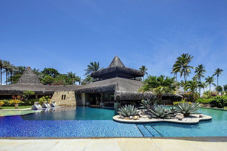 Bah020 - Villa frente mar com 7 suítes em Maraú