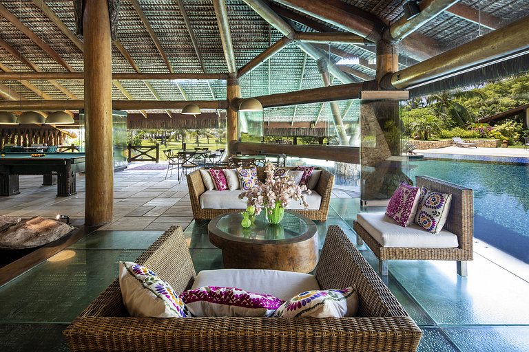 Bah020 - Villa frente mar com 7 suítes em Maraú