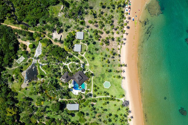 Bah020 - Villa frente mar com 7 suítes em Maraú