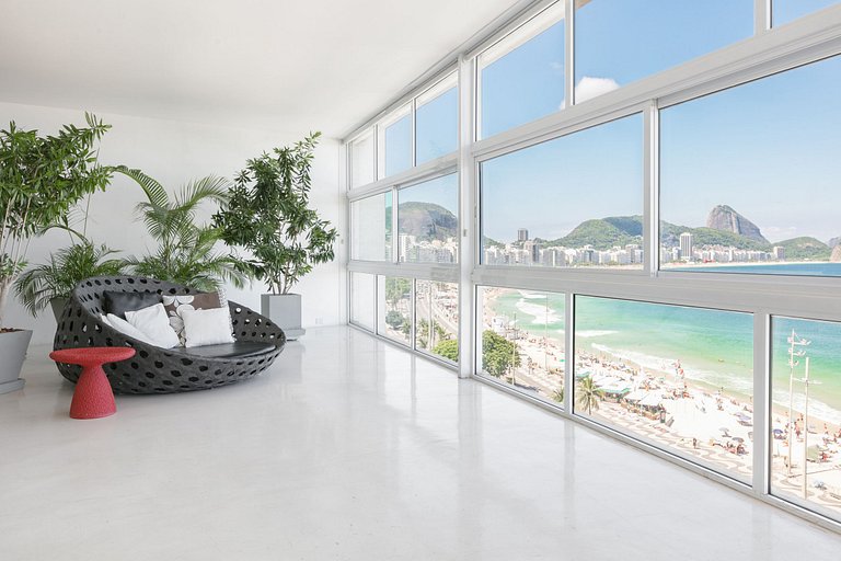 Rio035 - Appartement spacieux face à la mer à Copacabana