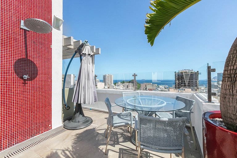 Rio072 - Penthouse with breathtaking view pool in Copacabana