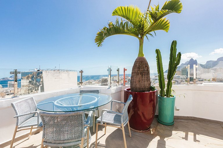 Rio072 - Penthouse with breathtaking view pool in Copacabana