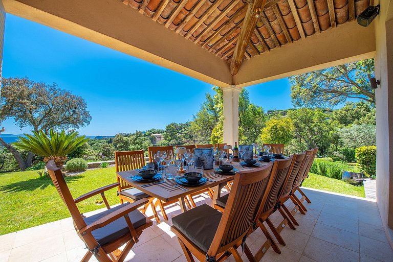 Azu042 - Villa de frente para o oceano em La Croix-Valmer