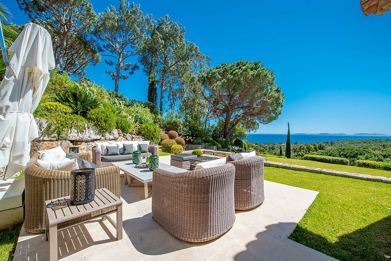 Azu042 - Villa de frente para o oceano em La Croix-Valmer