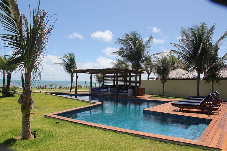 Cea031 - Hermosa casa de pie sobre la arena en Pontal de Mac