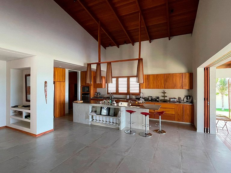 Cea031 - Hermosa casa de pie sobre la arena en Pontal de Mac