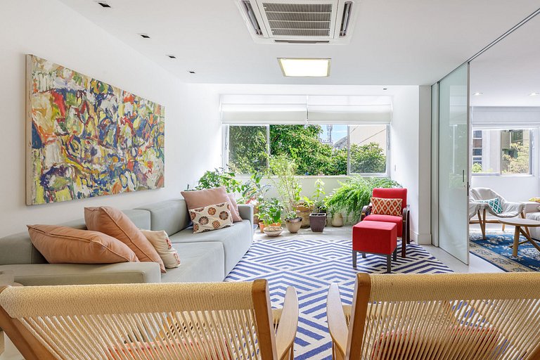 Rio234 - Lindo apartamento de 2 quartos em Ipanema