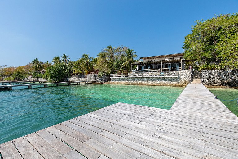 Car055 - Bela casa de praia em Islas del Rosario