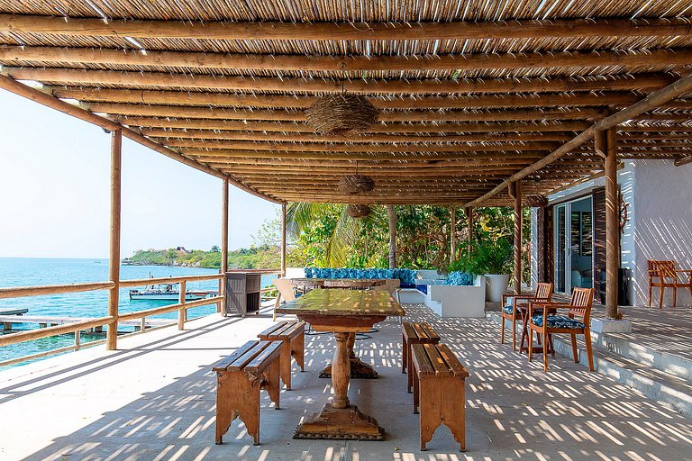 Car055 - Bela casa de praia em Islas del Rosario