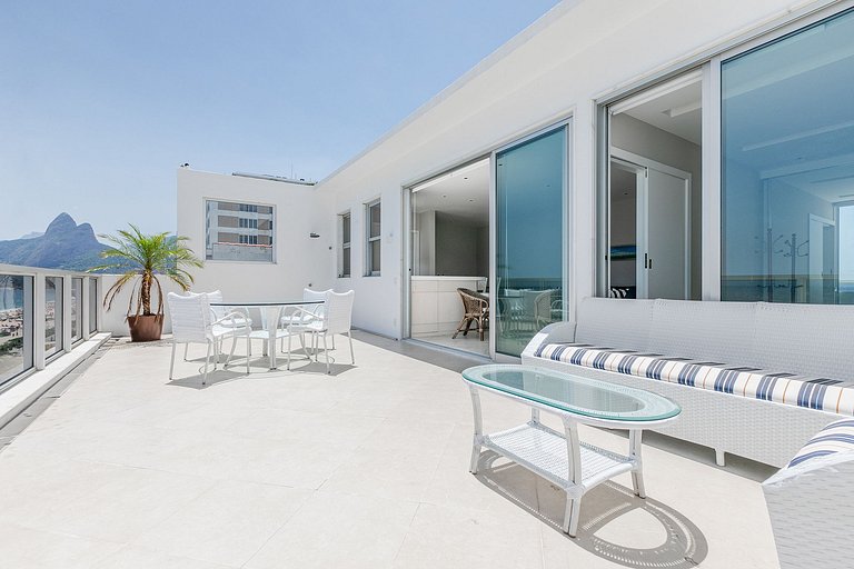 Rio257 - Penthouse de dos pisos con vista al mar en Ipanema