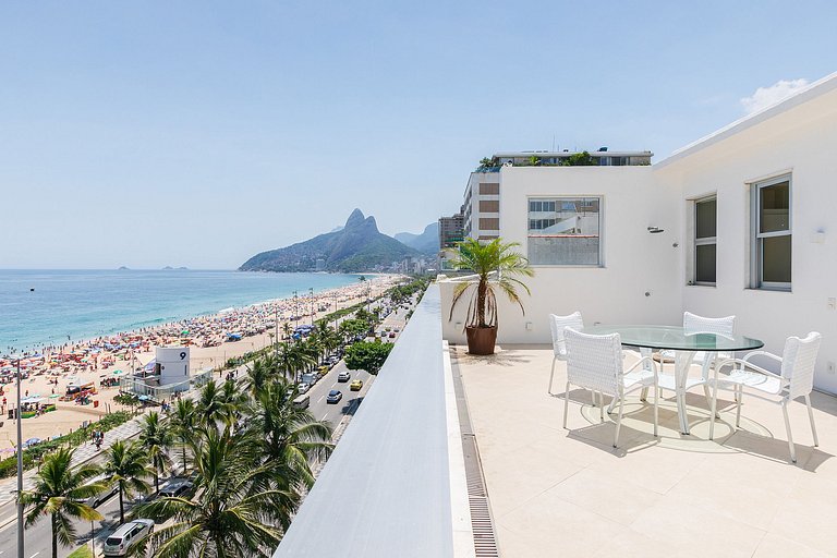 Rio257 - Penthouse de dos pisos con vista al mar en Ipanema