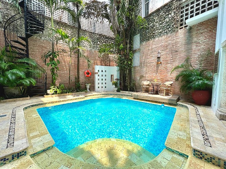 Car071 - Charmosa casa no centro histórico de Cartagena