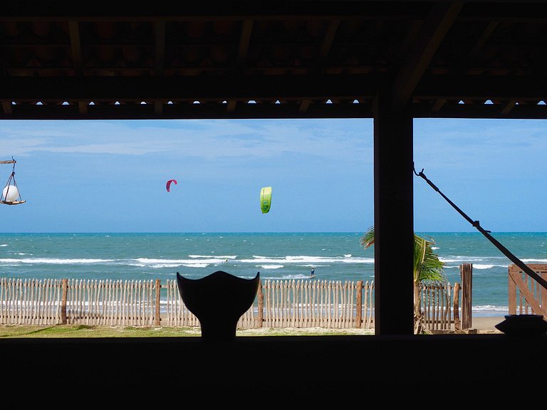 Cea064 - Villa frente mar com piscina em Guajiru
