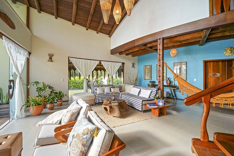 Bah148 - Fantástica villa pé na areia em Ilhéus