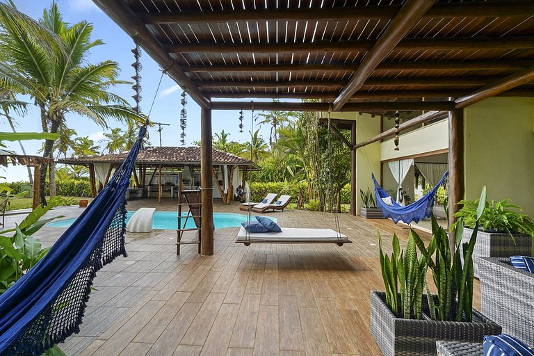 Bah148 - Fantástica villa pé na areia em Ilhéus